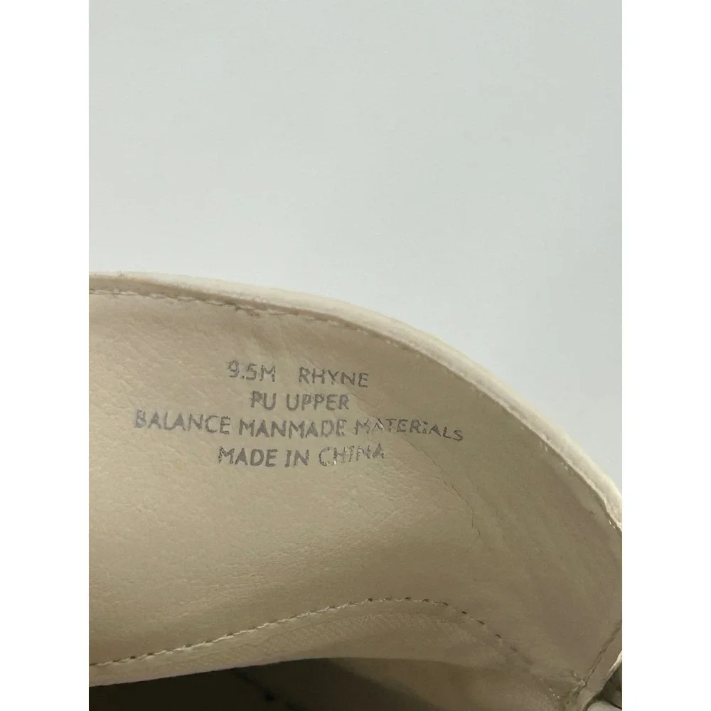 Dolce‎ Vita Ranna Loafer Espadrille Platform Cream Leather Slip On Shoes-9.5M